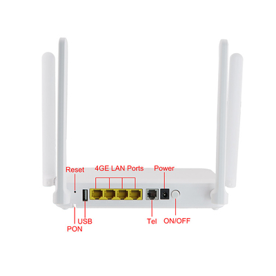 ZTE 부담으로 적합한 4GE+1POTS+Wifi 이중 대역 와이파이 GPON ONU 라우터