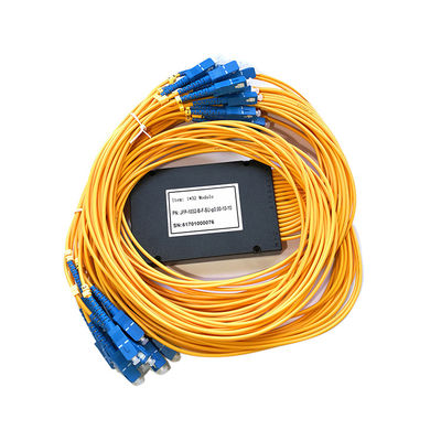 A132 단일모드 섬유 옵틱 PLC 분배기 3.0 밀리미터 검은 카세트 모듈 플라스틱