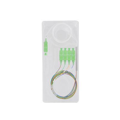 1x4 광섬유 PLC 분배기 그포나 수동적 Apc 연결기 1.5m FTTH 네트워킹