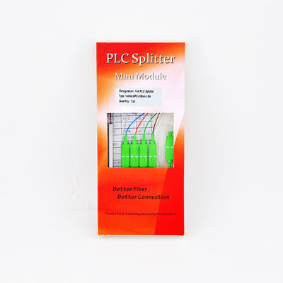 1x4 광섬유 PLC 분배기 그포나 수동적 Apc 연결기 1.5m FTTH 네트워킹