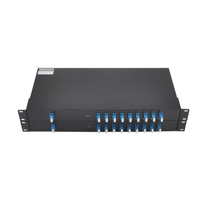 FTTH 16 채널 DWDM은 역다중화기 FC LC 저삽입 손실을 먹싱합니다